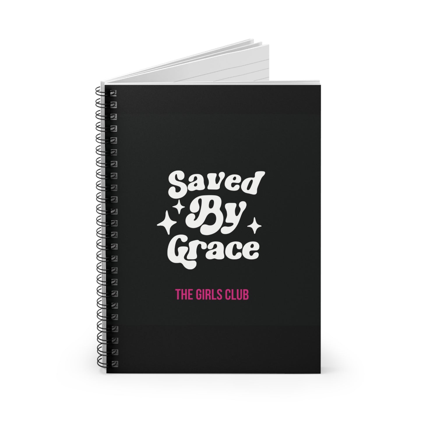 Saved by Grace- Spiral Notebook