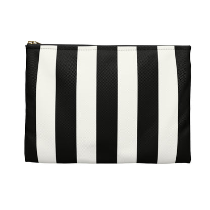 Striped accessory bag