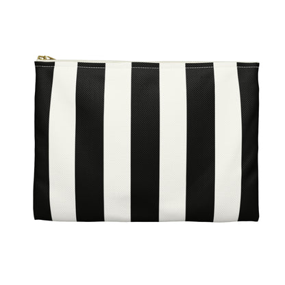 Striped accessory bag