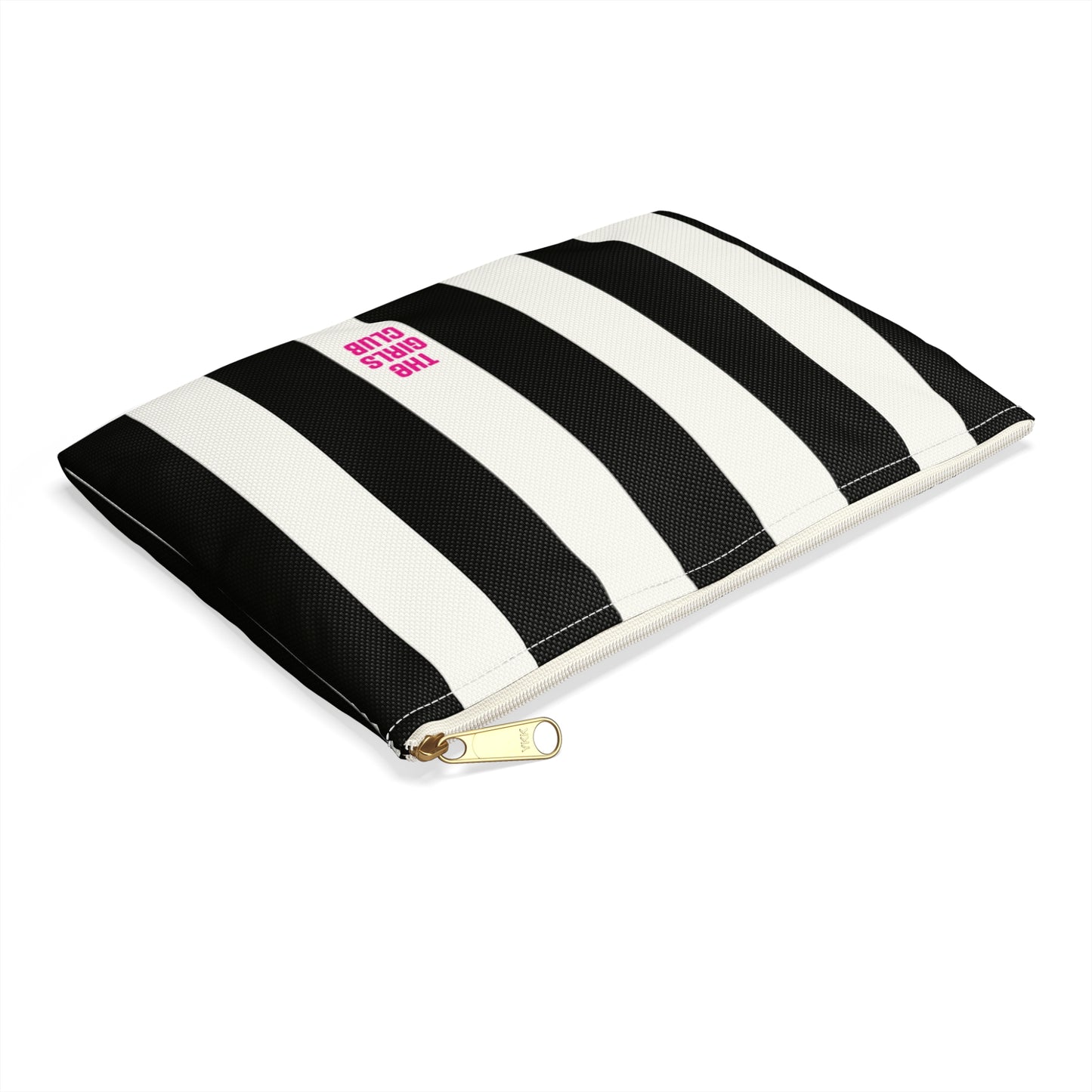 Striped accessory bag