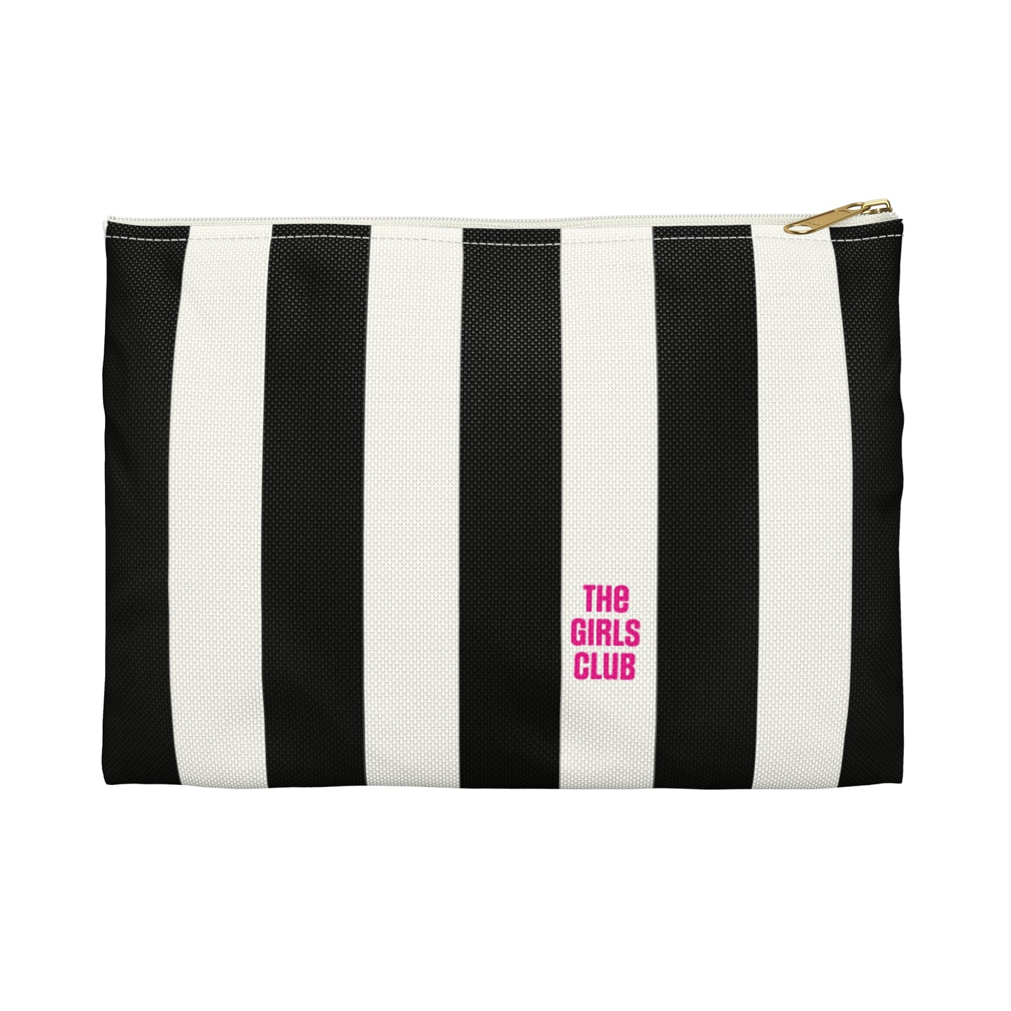 Striped accessory bag