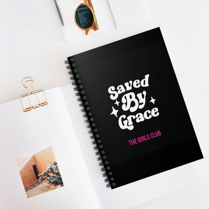 Saved by Grace- Spiral Notebook