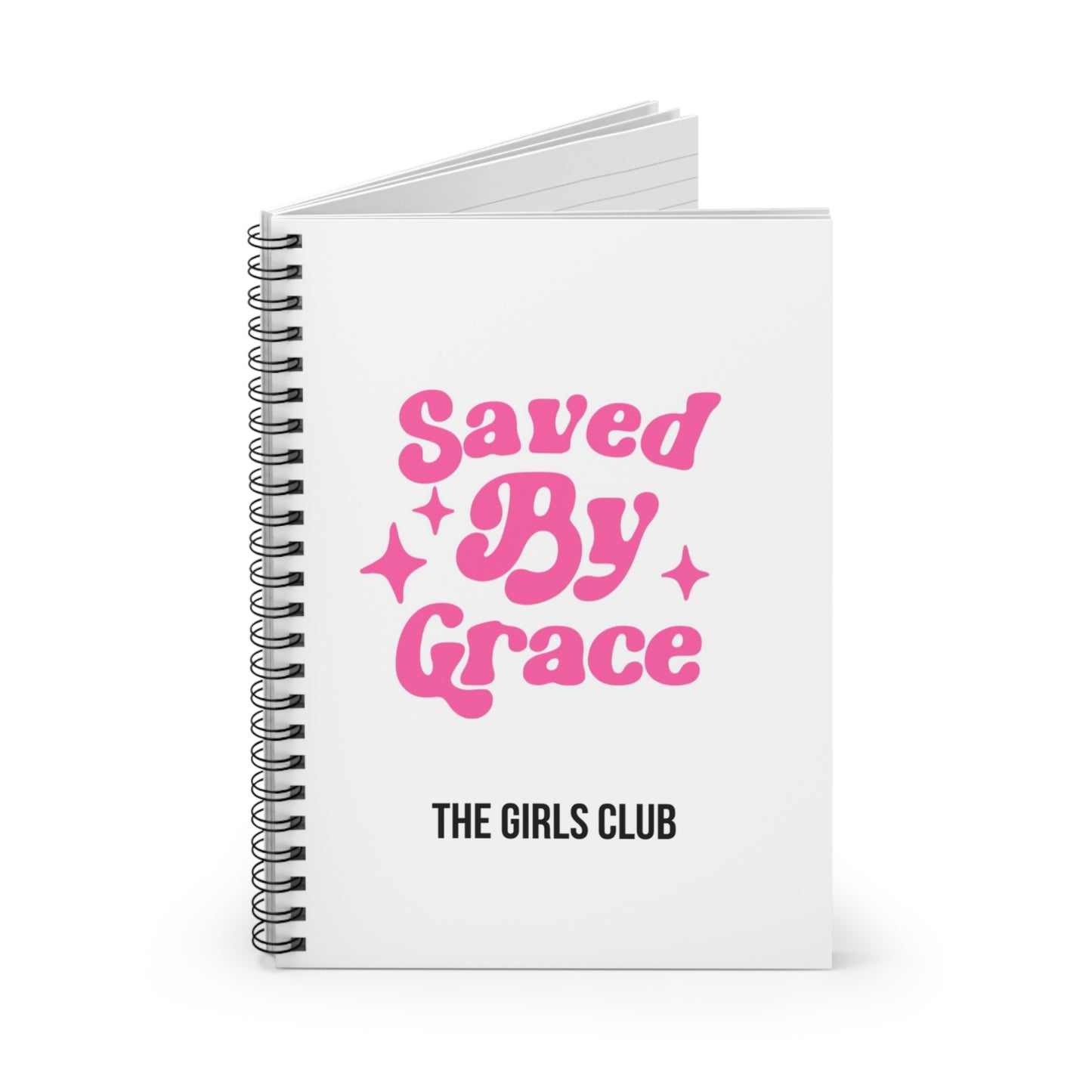 Saved by Grace - Spiral Notebook