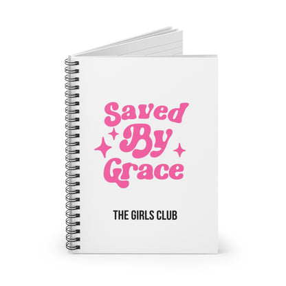 Saved by Grace - Spiral Notebook
