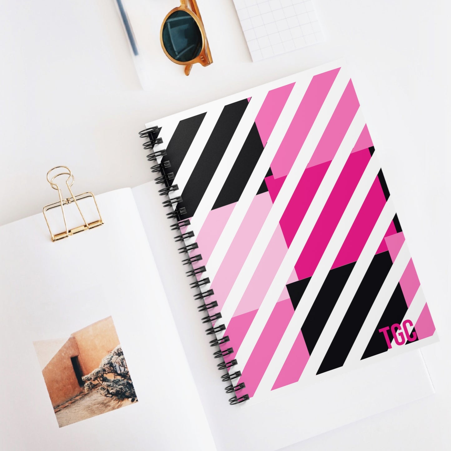 Lines Spiral Notebook