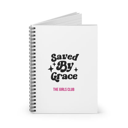 Saved by Grace - BLK Spiral Notebook