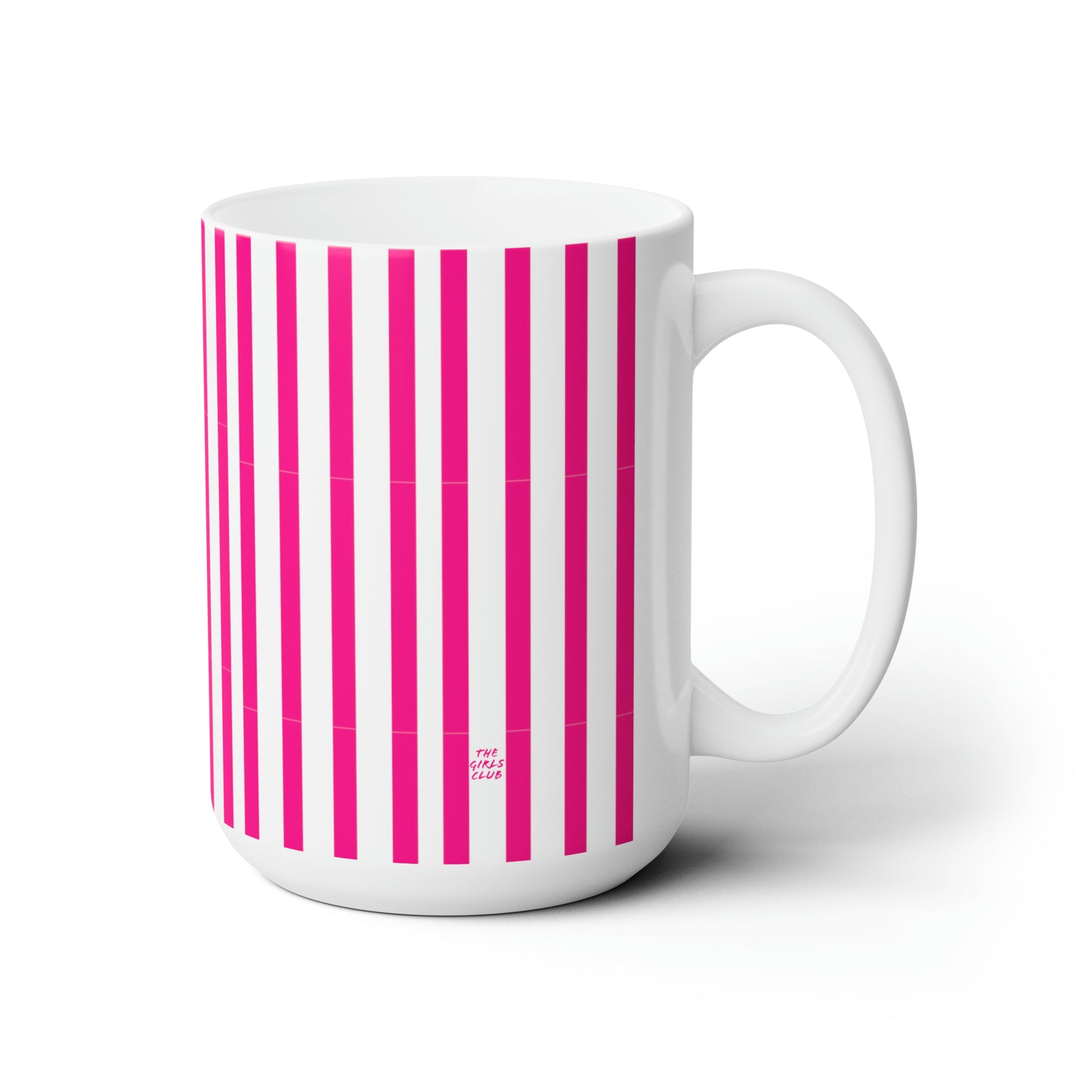 Pink Stripes Mug 15oz