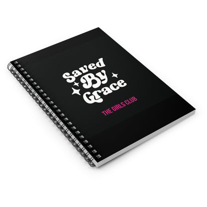 Saved by Grace- Spiral Notebook