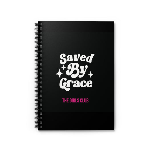 Saved by Grace- Spiral Notebook