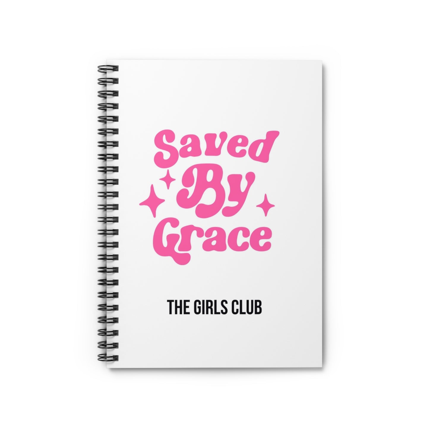 Saved by Grace - Spiral Notebook