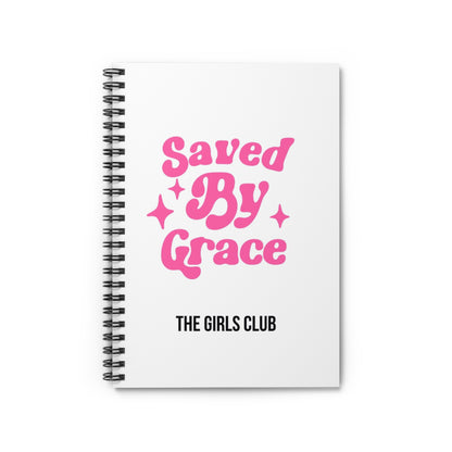 Saved by Grace - Spiral Notebook