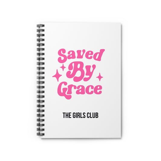 Saved by Grace - Spiral Notebook