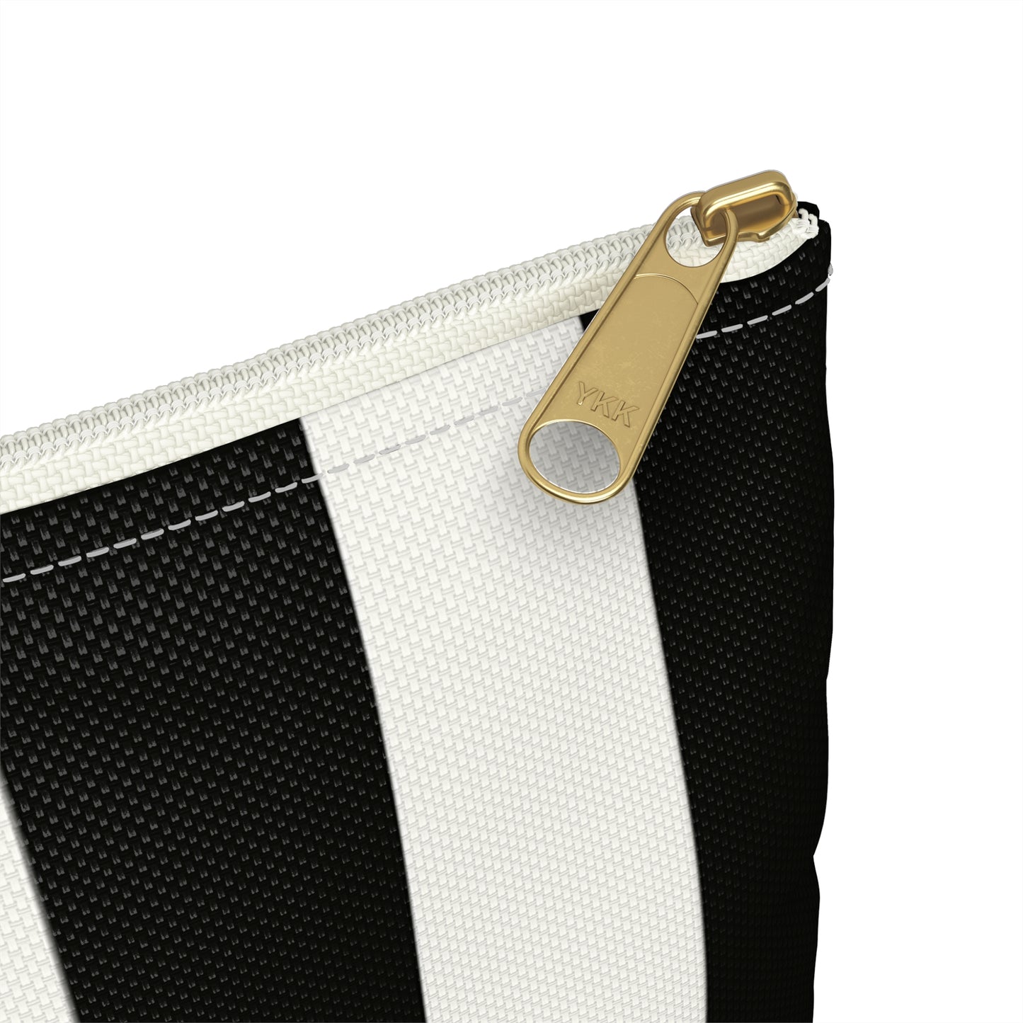 Striped accessory bag