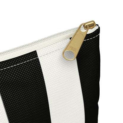 Striped accessory bag