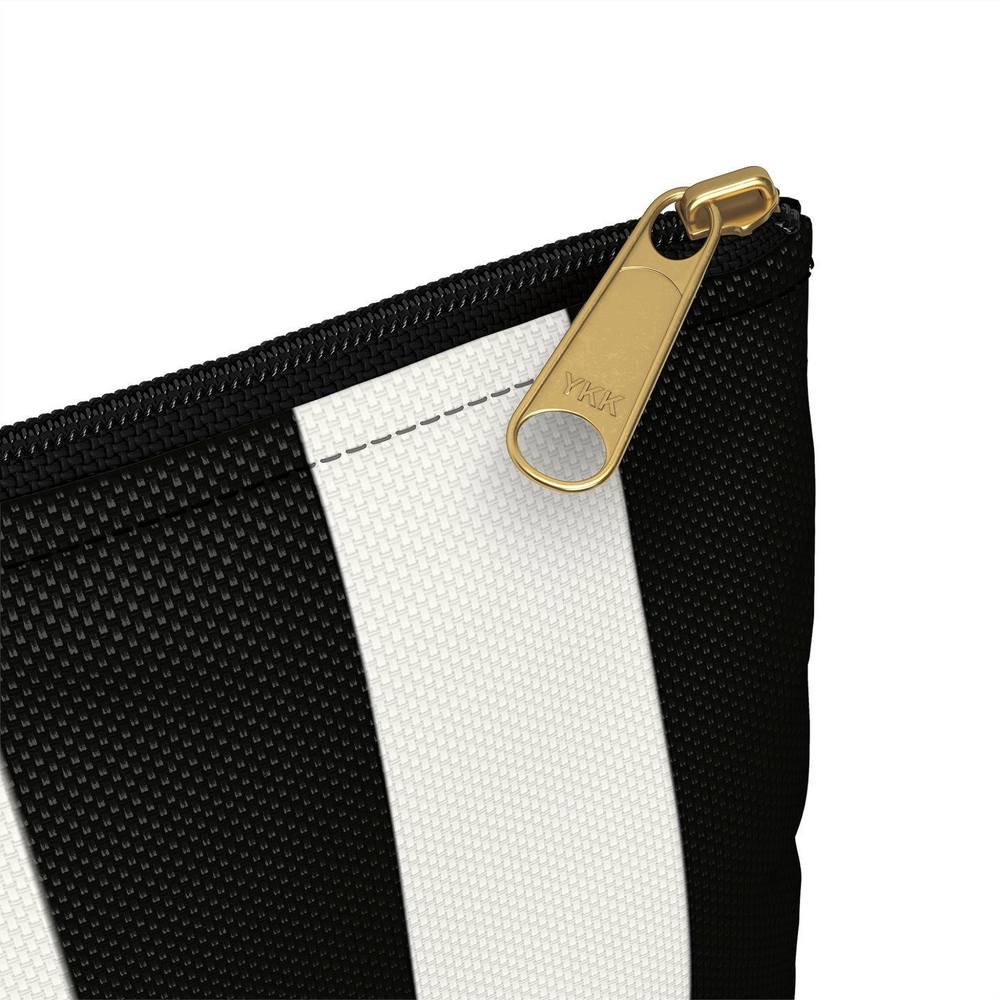 Striped accessory bag