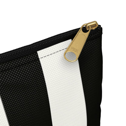 Striped accessory bag