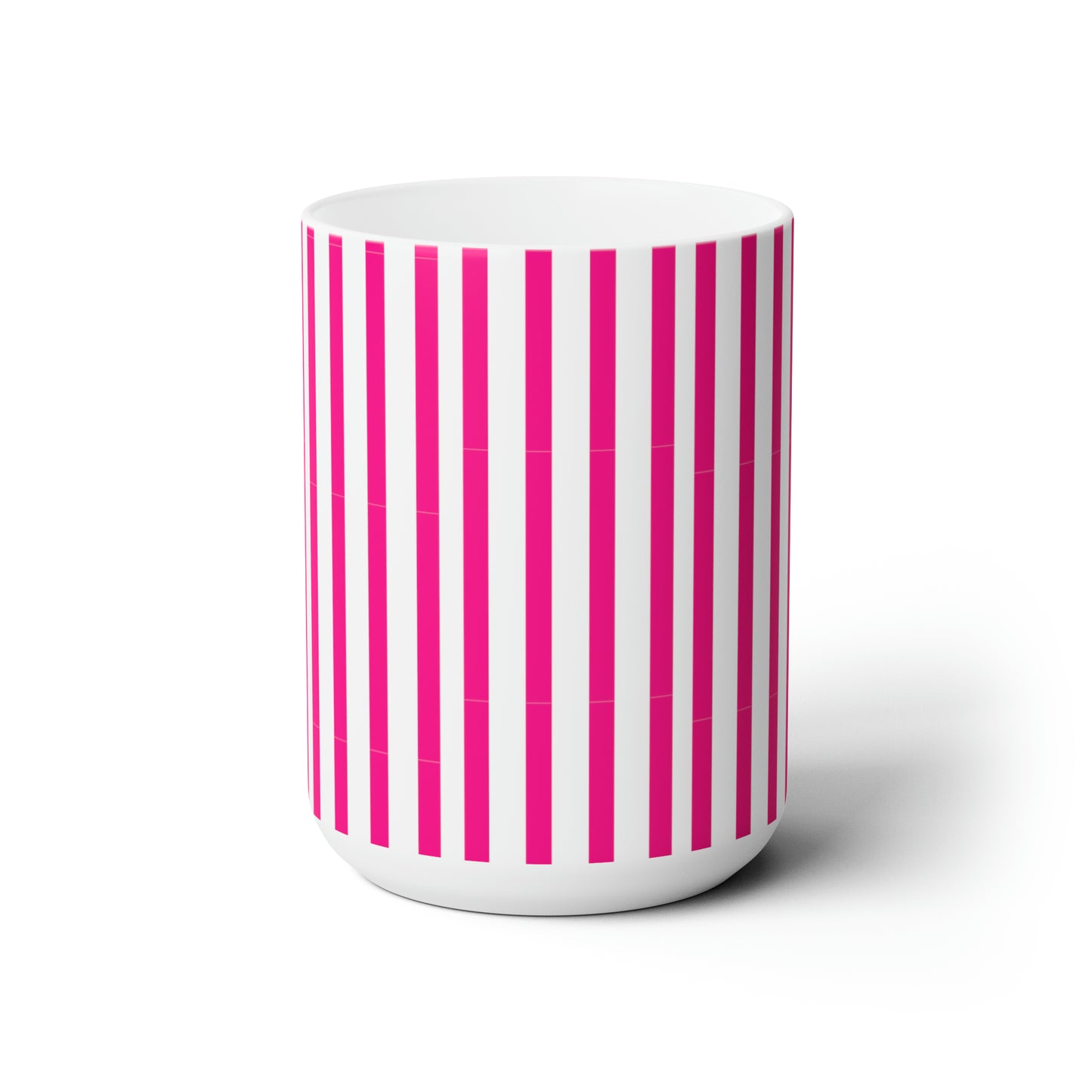 Pink Stripes Mug 15oz