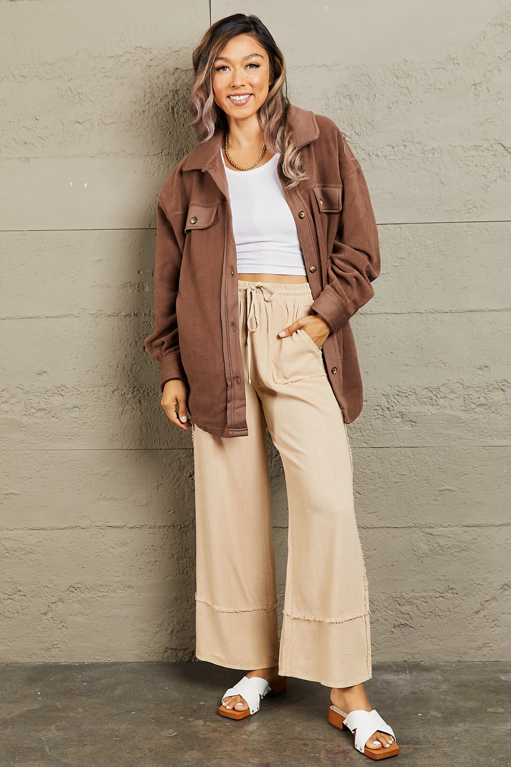 Cozy Button Down