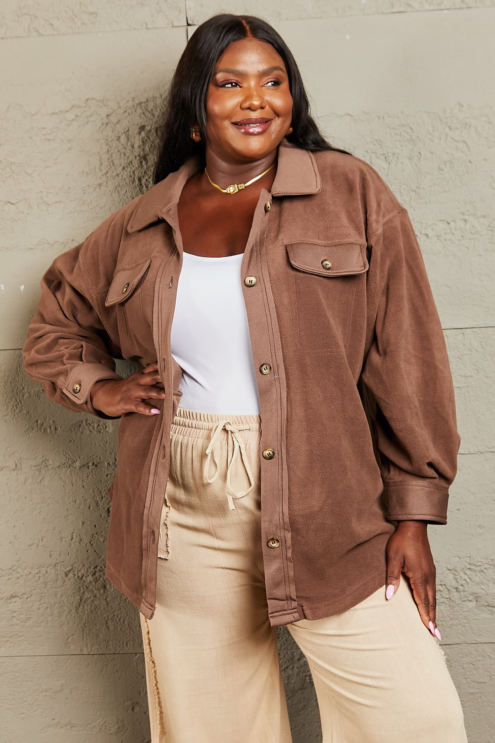 Cozy Button Down
