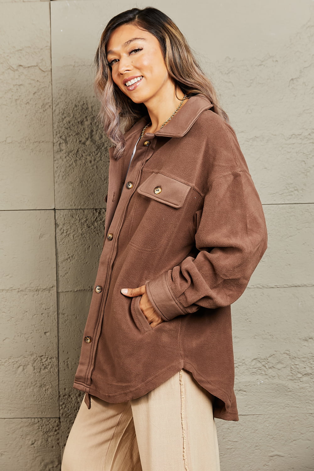 Cozy Button Down