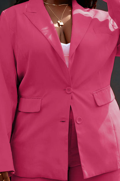 Pink Blazer + Pants Set